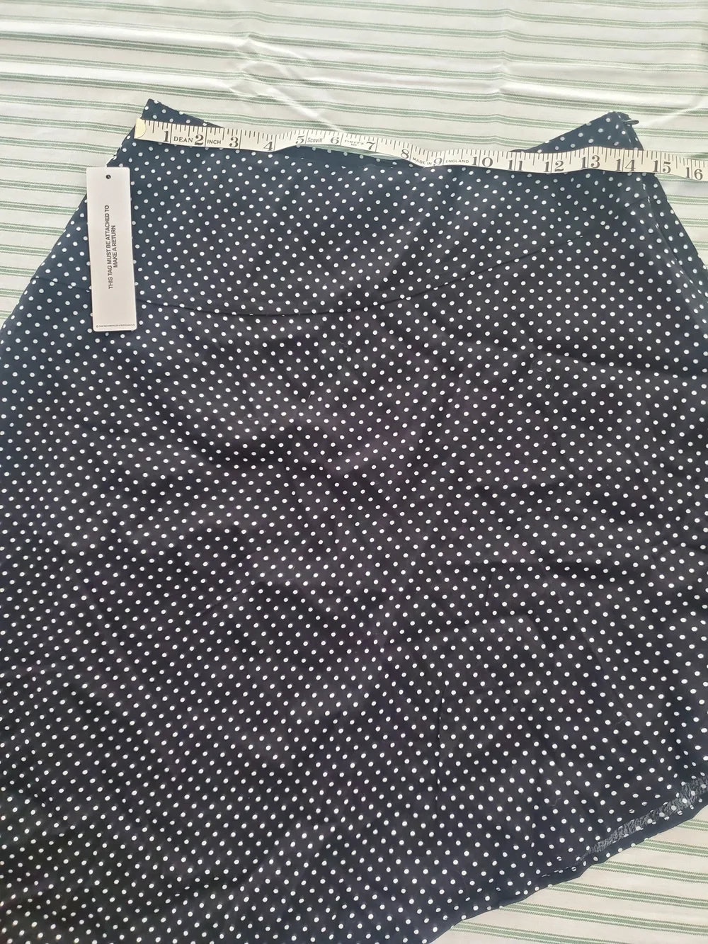 Black Polka Dot Asymmetric Midi Skirt Set  Size 4